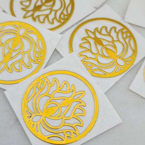 Lotus Metallic Self-Adhesive Sticker (assorted symbols & sizes)