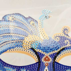 DIY Diamond Art Shades of Blue Masquerade Mask Kit