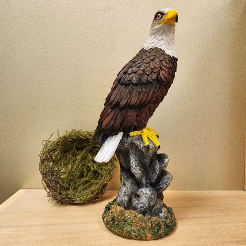 Eagle Sitting on Rock (approx. 31cm)