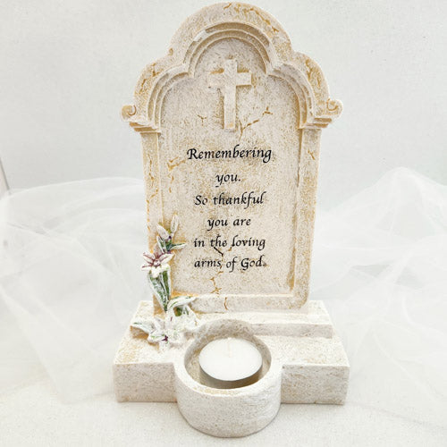 Remembering You Memorial Candle Holder (approx. 22cm)