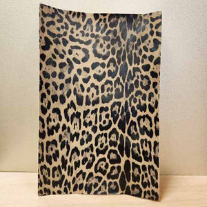 Leopard Print Faux Leather Self-Adhesive Sheet (approx. 29.5x20cm)