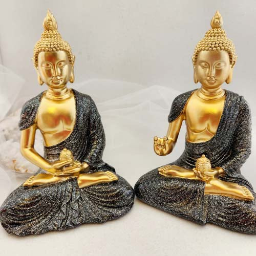Sitting Buddha with Robe (assorted. approx. 20cm)