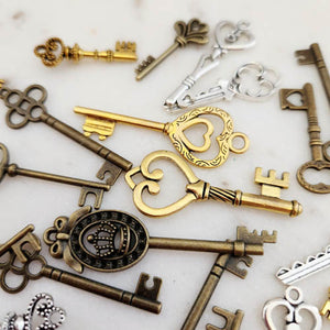 Steampunk Key Charm for Crafting & Jewellery