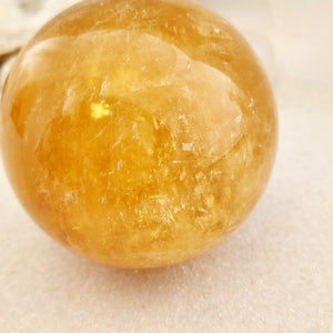 Golden Honey Calcite Sphere