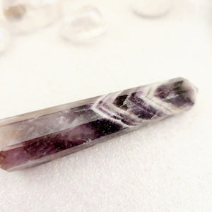 Chevron Amethyst Obelisk