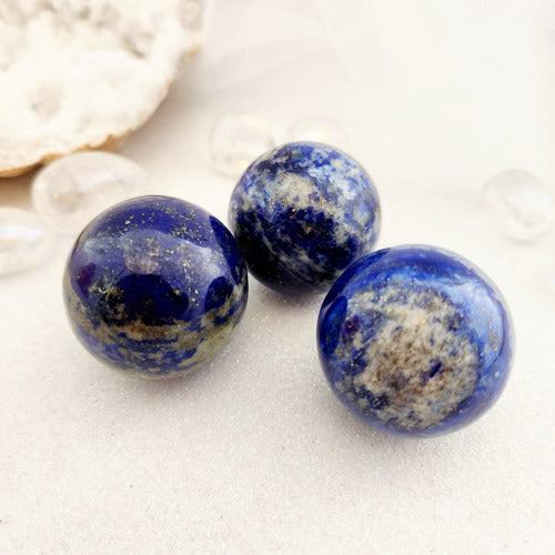 Lapis Sphere (assorted. approx. 3.8-4cm diameter)