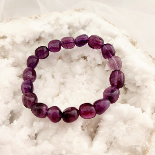Purple Fluorite Nugget Bracelet (assorted)