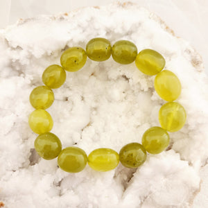 Lemon Serpentine Nugget Bracelet