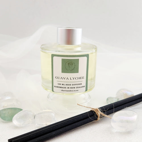 Guava Lychee Reed Diffuser (handcrafted in Aotearoa New Zealand. 120ml)