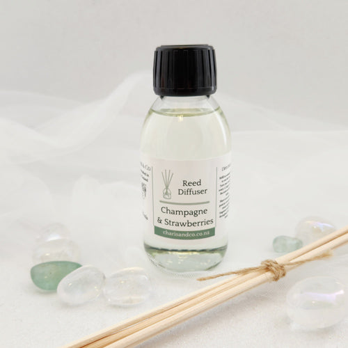 Champagne & Strawberries Reed Diffuser Refill (handcrafted in Aotearoa New Zealand. 125ml)