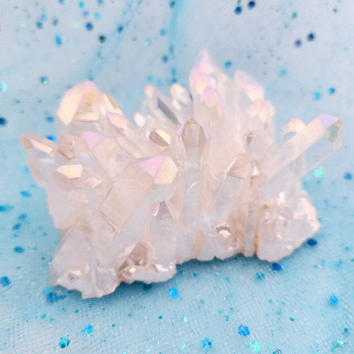 Angel Aura Quartz Cluster (approx. 4.9x9.4cm)