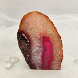 Pink Agate Candle Holder