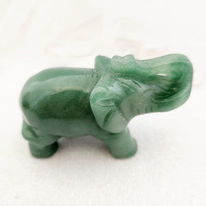 Green Aventurine Elephant 