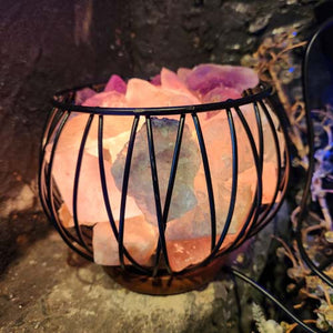 Crystal Mix Cage Lamp