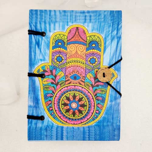 Hamsa Hand Journal (unlined. 100% Tree Free Organic Recycled Paper))