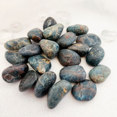 Blue Apatite Tumble (assorted. irregular shape)