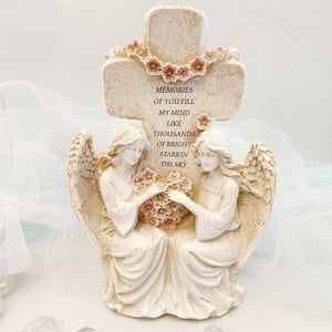 Memorial Angel on Cross