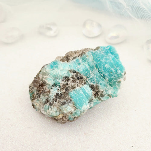Amazonite Rough Rock (assorted. approx. 8.4x5.4cm)