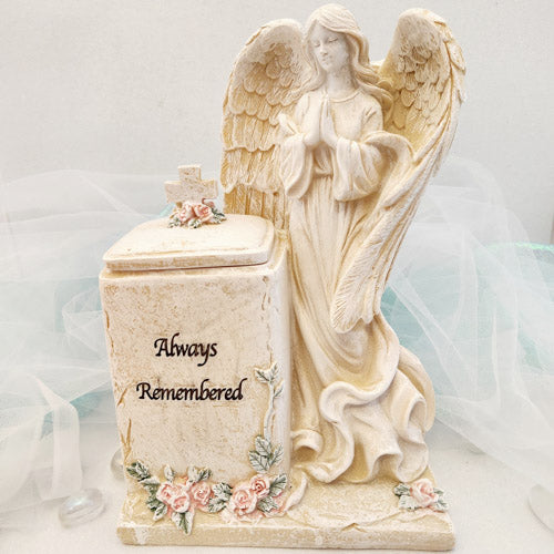 Always Remembered Angel with Urn (approx. 26cm)