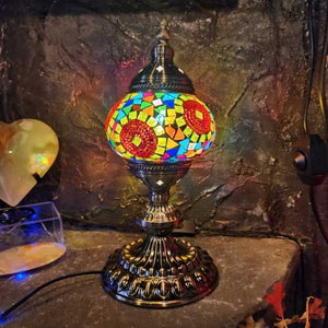 Colourful Moon Orbit Turkish Style Mosaic Lamp