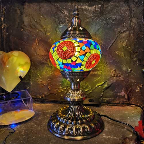 Sunbeam Turkish Style Mosaic Lamp (approx. 33cm)