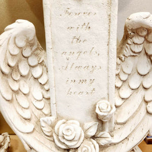 Memorial Cross with Wings