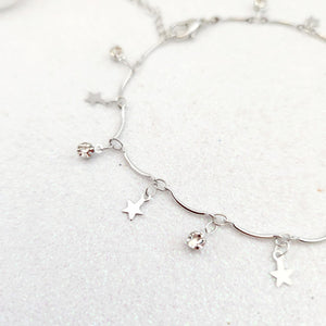 Stars & Rhinestones Anklet