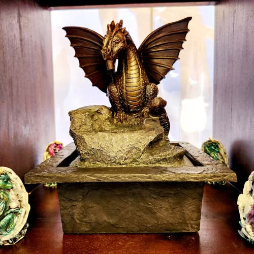 Dragon Water Feature (approx. 21.5 x 19 x 28.5cm)