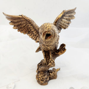 Bronze Look Owl Taking Flight