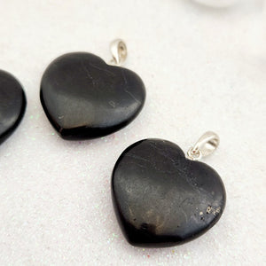 Shungite Heart Pendant