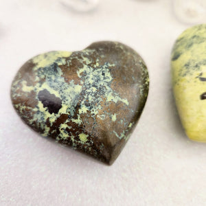 Serpentine with Pyrite Heart