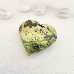 Serpentine with Pyrite Heart