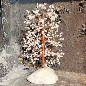 White Jade Crystal Tree with White Jade Base