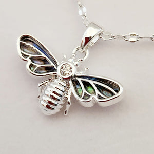 Paua Shell Bee Pendant