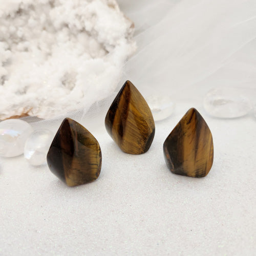 Gold Tiger's Eye Mini Flame Point (assorted. approx. 4-4.5x2.6-3cm)