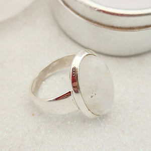 Rainbow Moonstone Ring