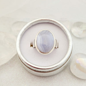 Blue Lace Agate Ring