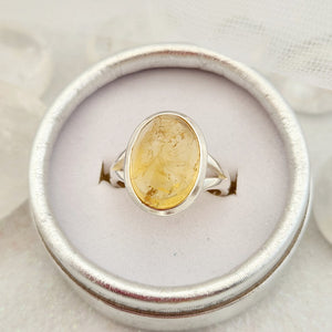 Citrine Oval Domed Ring