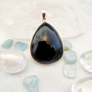 Rainbow Obsidian Tear Drop Pendant