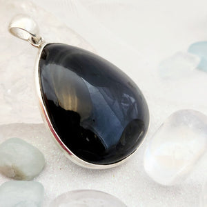 Rainbow Obsidian Tear Drop Pendant