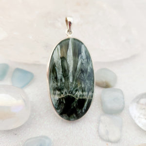 Seraphinite Oval Pendant