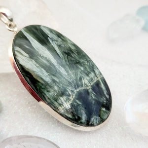 Seraphinite Oval Pendant