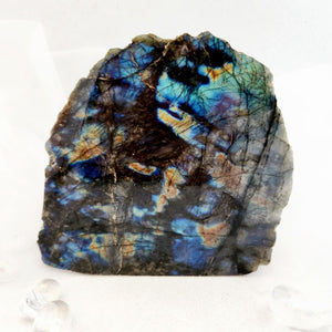 Labradorite Partially Polished Standing Slab