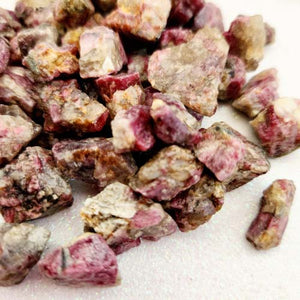 Pink/Red Tourmaline in Quartz Rough Rock