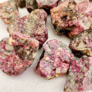 Pink/Red Tourmaline in Quartz Rough Rock