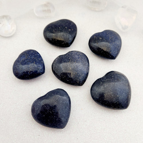 Lazulite Heart (assorted. approx. 3-3.5x3.1-3.9cm)