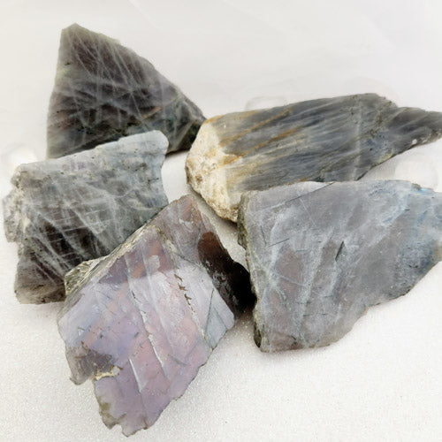 Labradorite Partially Polished Slab (assorted. approx. 6.5-12.9x5.7-8.4x1.6-3.9cm)