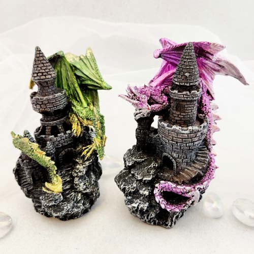 Dragon on Castle (assorted. approx. 13 x 10 x 8.2cm)