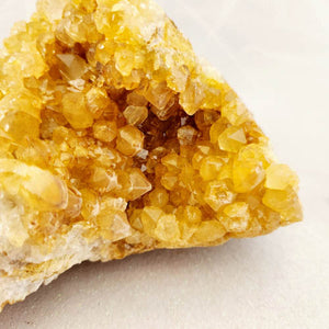 Limonite Included Quartz Cluster