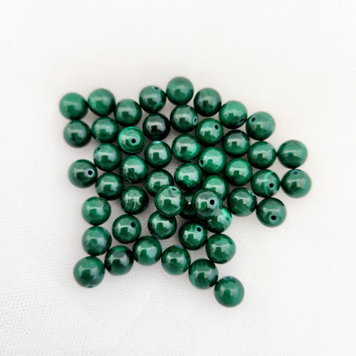 Malachite Bead (assorted. round. approx. 8mm)